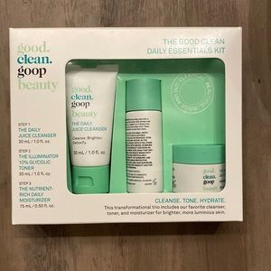 Goop The Good Clean Daily Essentials Skincare Kit NWT